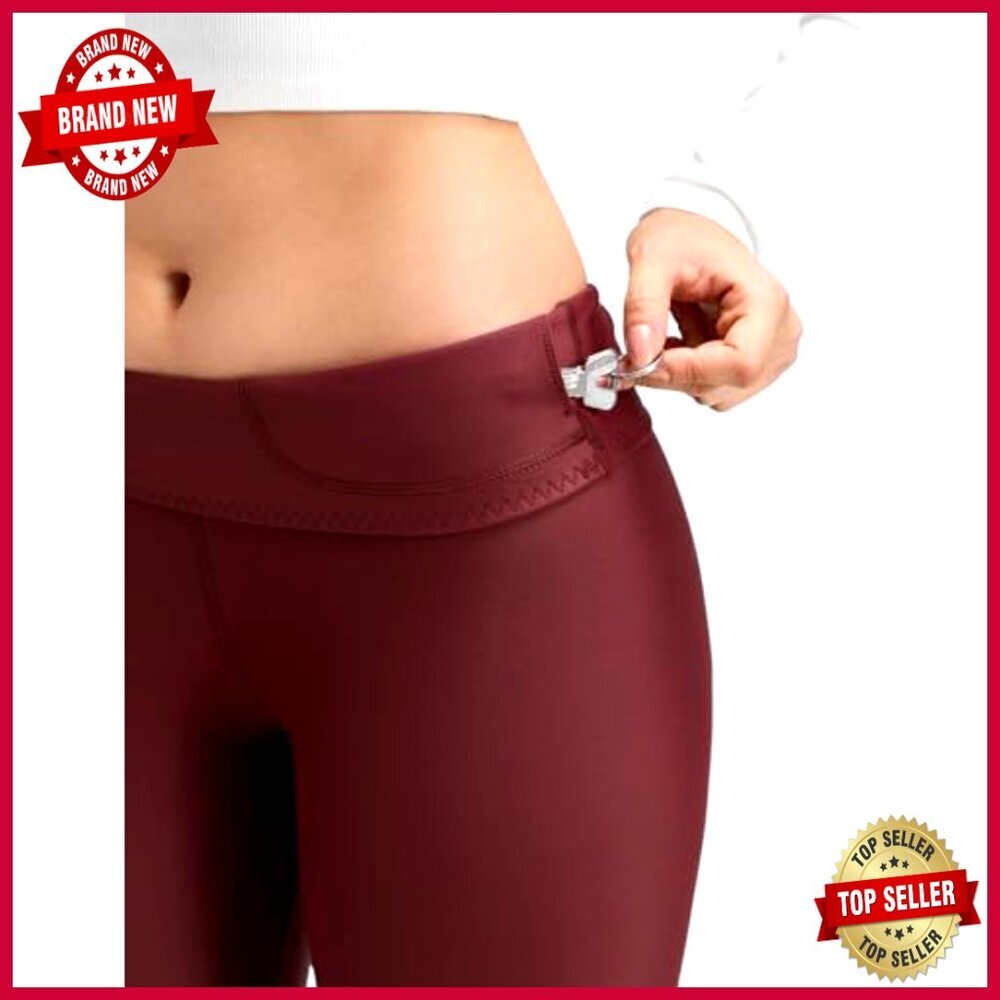 Fleece Lined Thermal Leggings 28" Inseam High Rise Workout Lounge - Picture 4 of 6